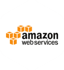 A logo of amazon web services