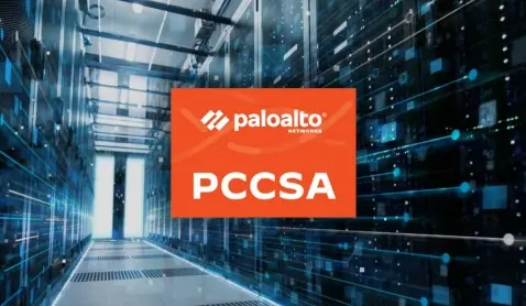 A picture of the inside of a building with a logo for paloalto.